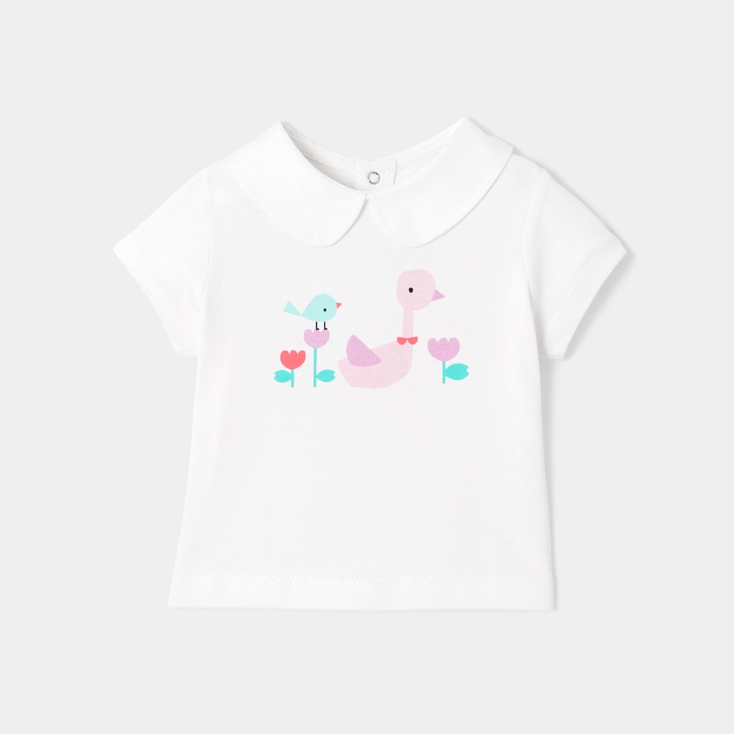 プリント入り半袖Tシャツ