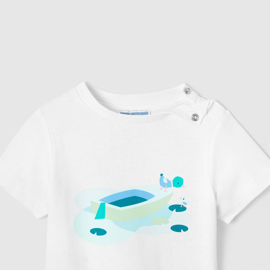 PIMS - プリント入り半袖Tシャツ