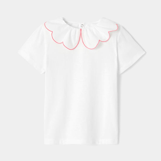 PIXY - スカラップ襟半袖Tシャツ