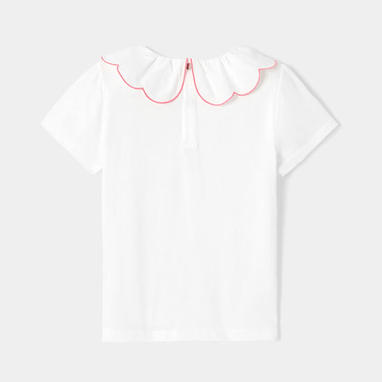 PIXY - スカラップ襟半袖Tシャツ