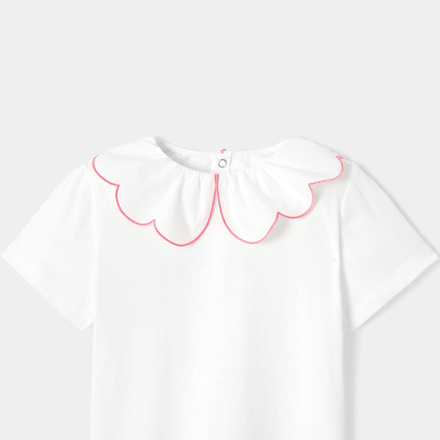 PIXY - スカラップ襟半袖Tシャツ