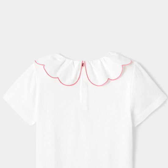 PIXY - スカラップ襟半袖Tシャツ