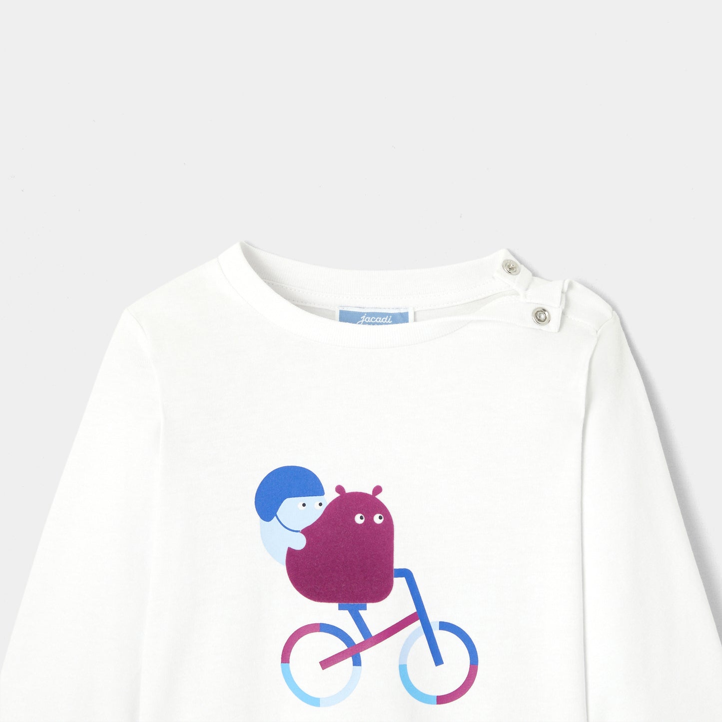PLAISANT - プリント入り長袖Tシャツ