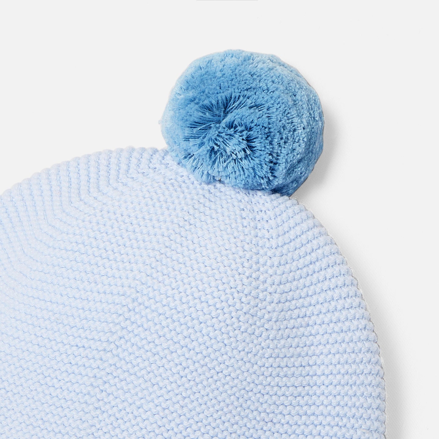 ピンク【MONCLER】【新品未使用】ブルー　ポンポン付きニット帽