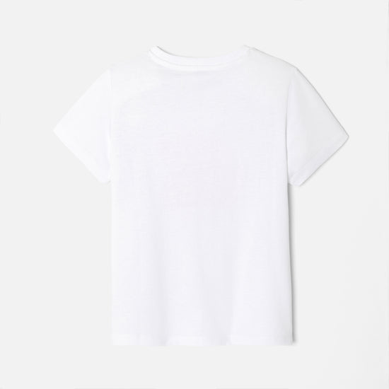 プリント入り半袖Tシャツ