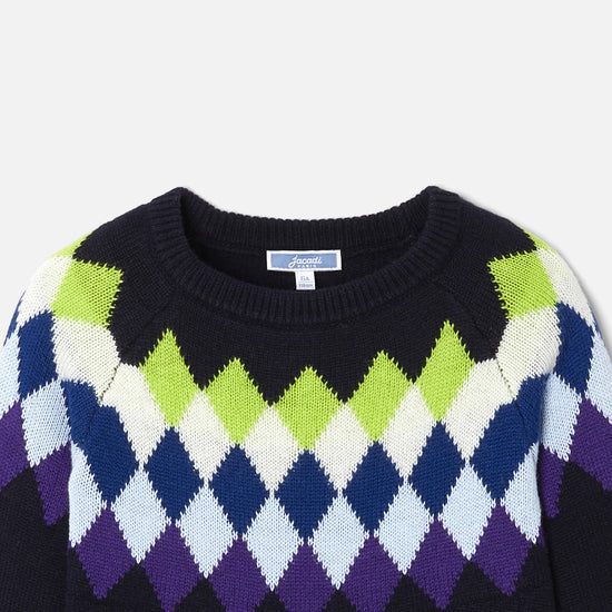 ジャガード織デザインセーター