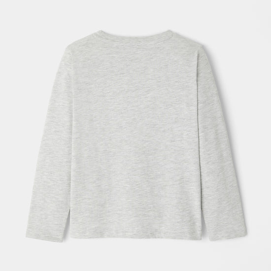 プリント付き長袖Ｔシャツ