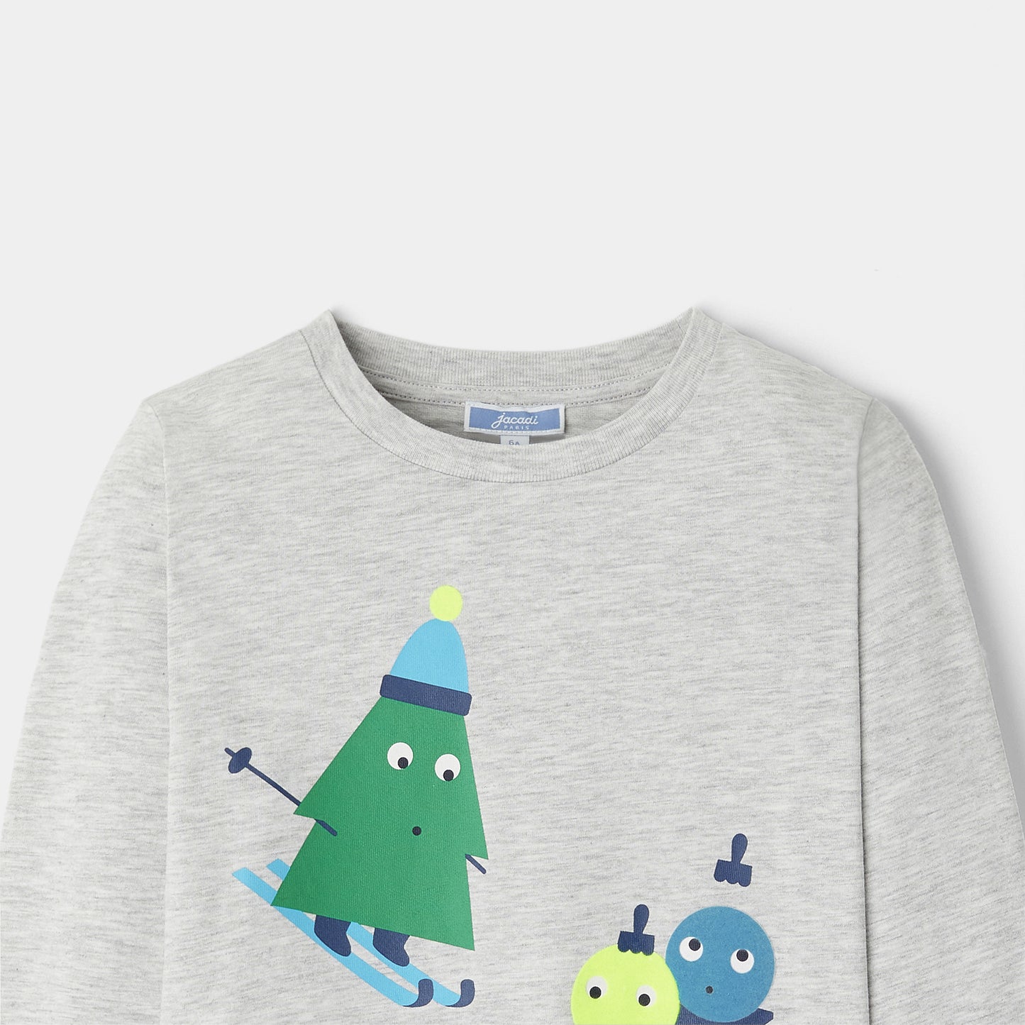 プリント付き長袖Ｔシャツ