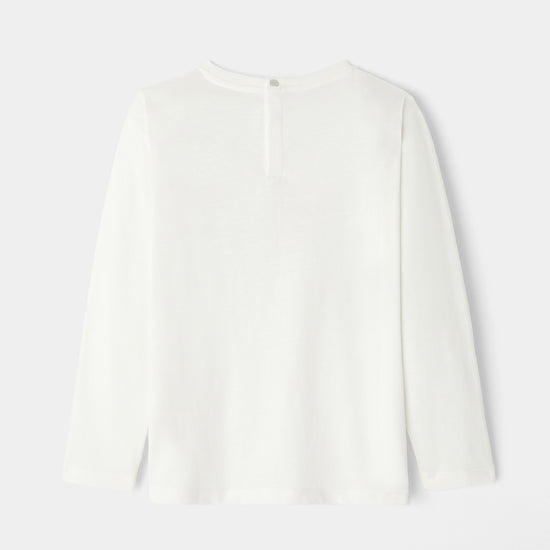 プリント入り長袖Tシャツ