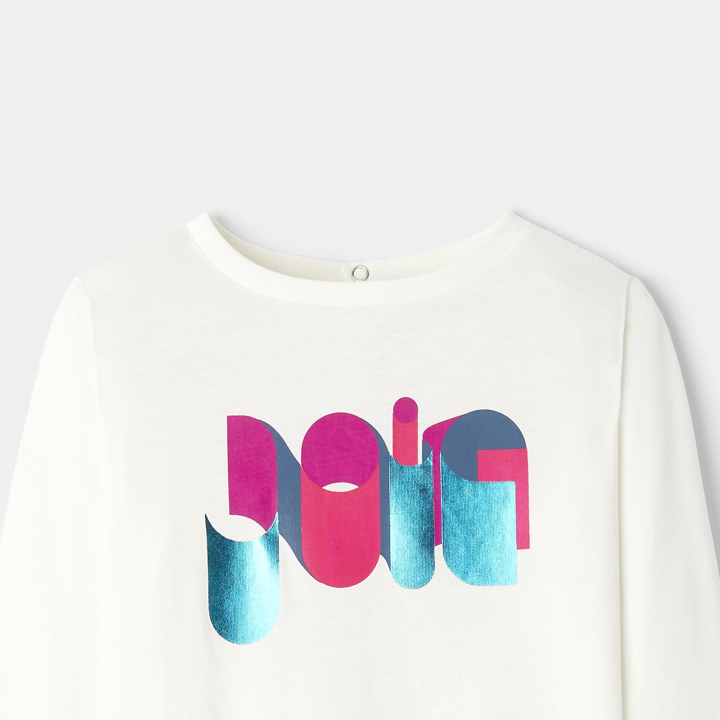 プリント入り長袖Tシャツ