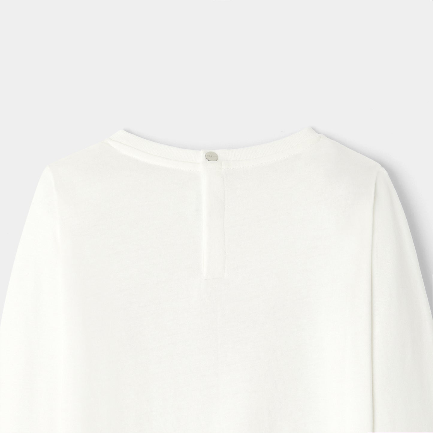 プリント入り長袖Tシャツ