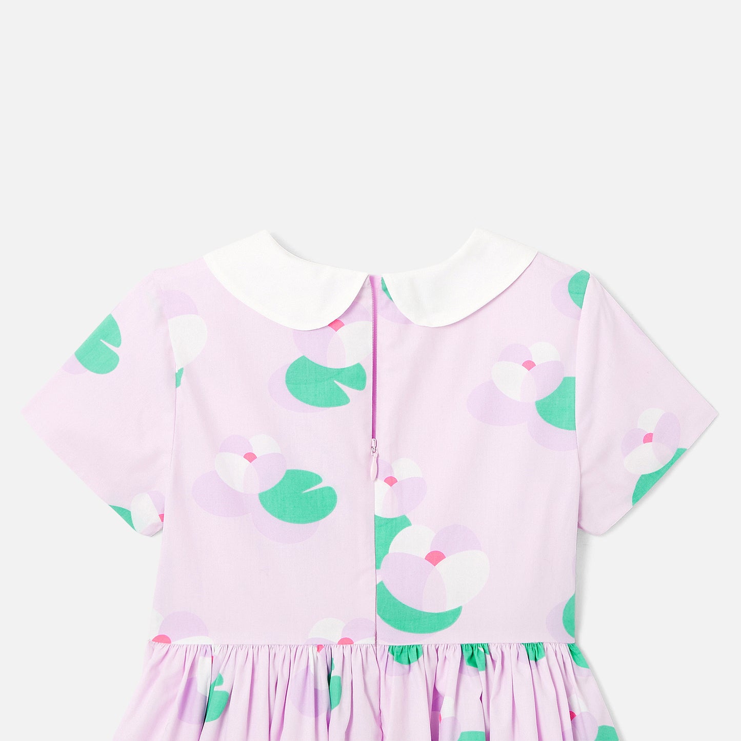 睡蓮プリントワンピース
