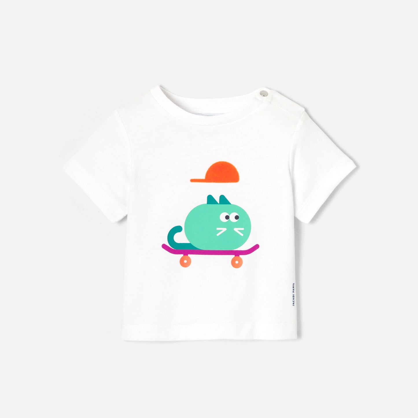 プリント入り半袖Tシャツ