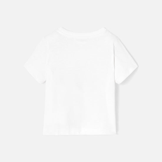 プリント入り半袖Tシャツ