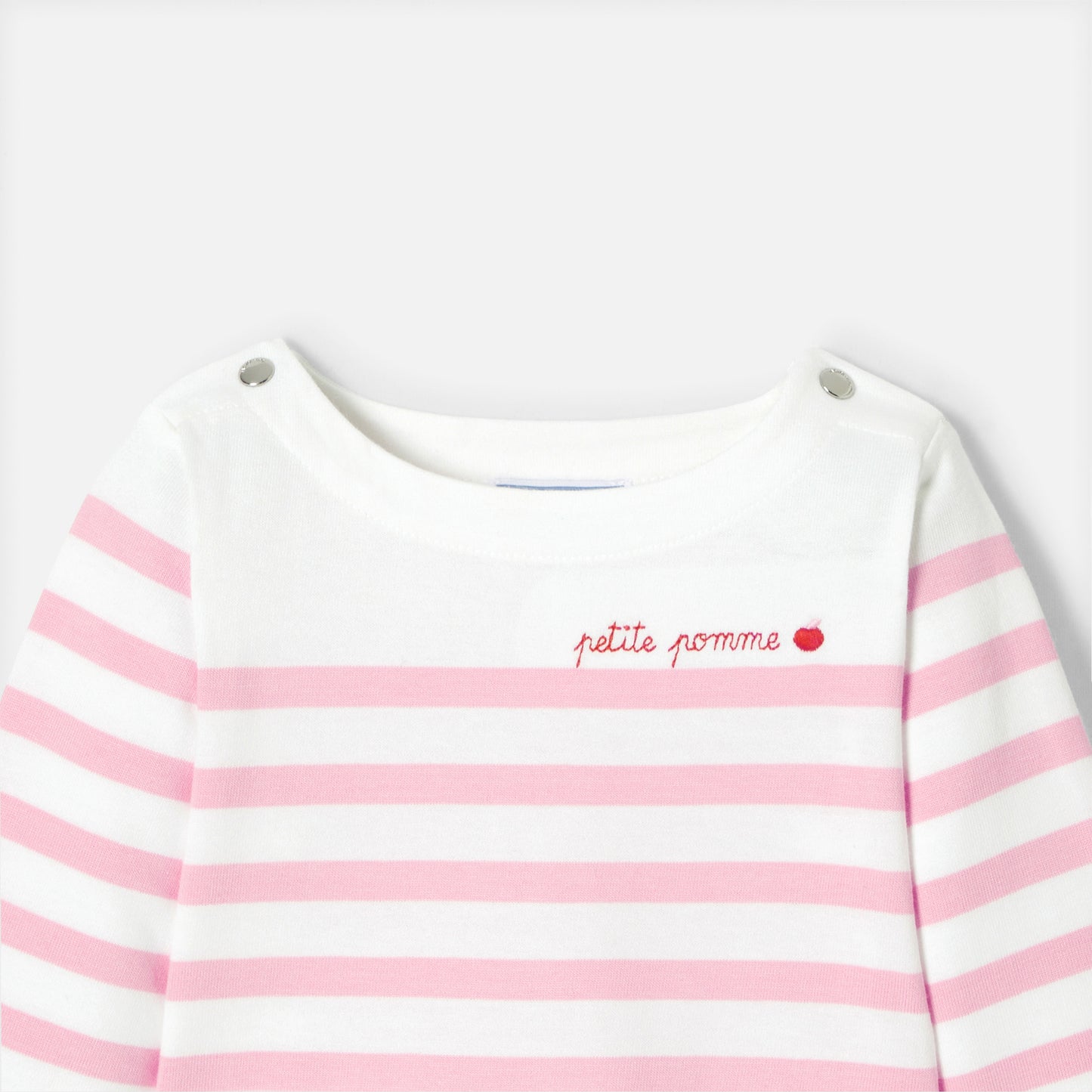スカラップ裾長袖セーラーTシャツ