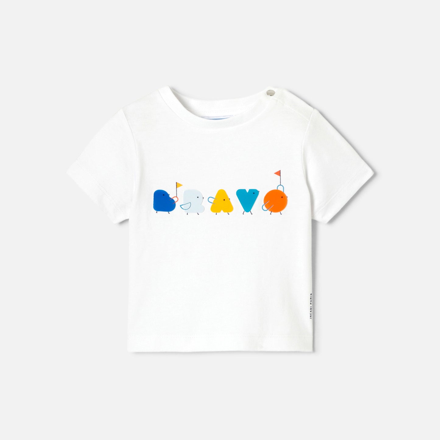 プリント付き半袖Tシャツ