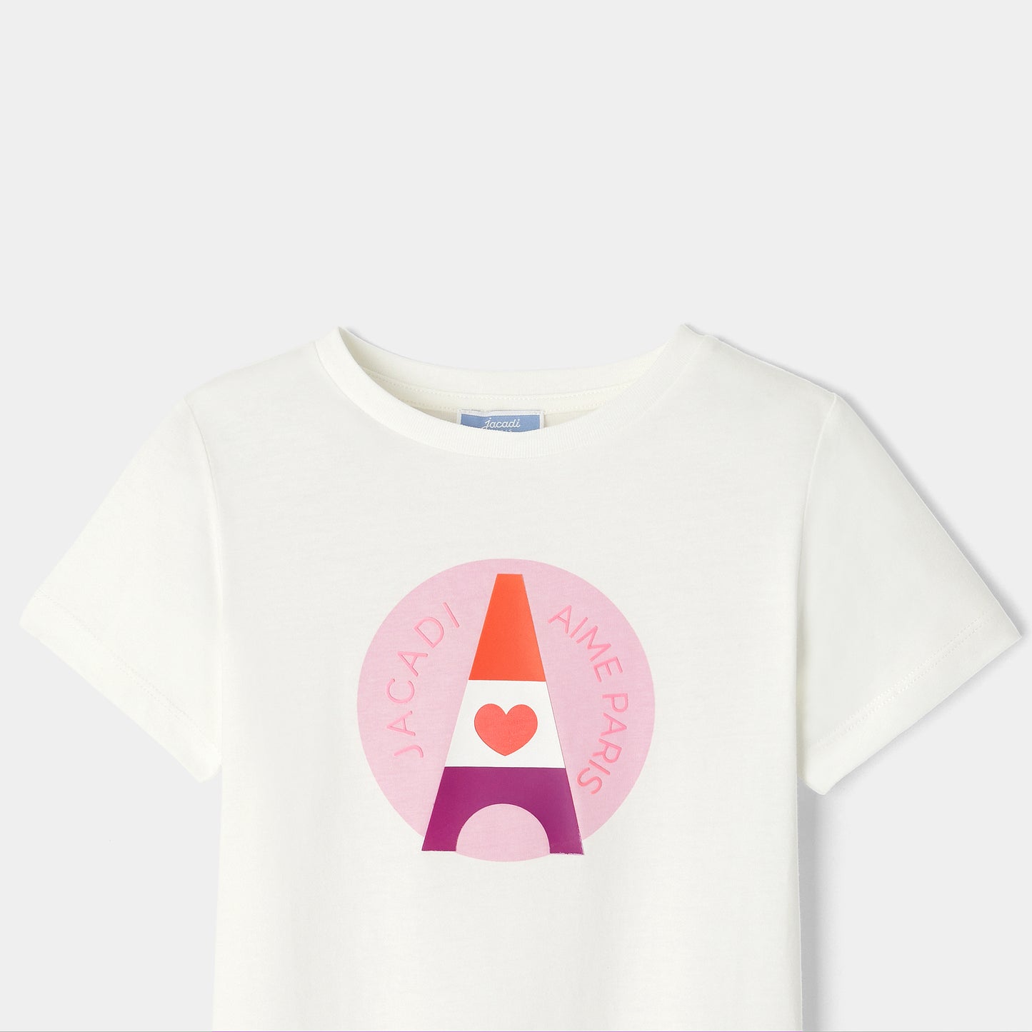 プリント入り半袖Tシャツ
