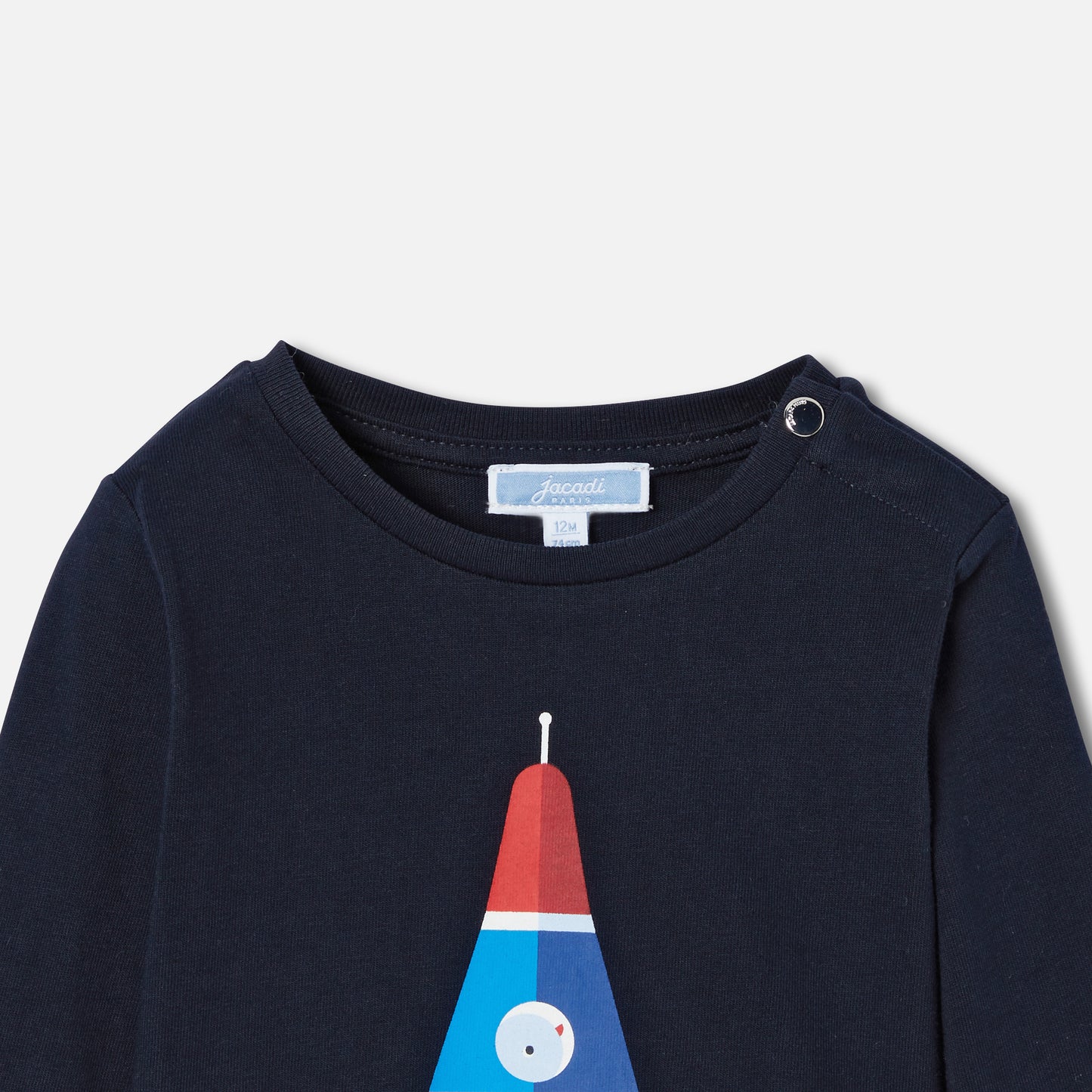 プリント入り長袖Tシャツ