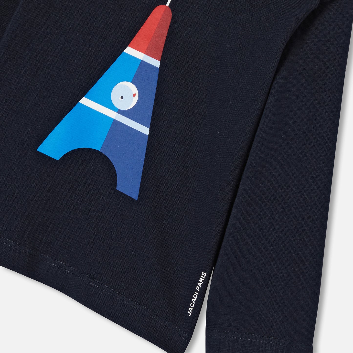 プリント入り長袖Tシャツ