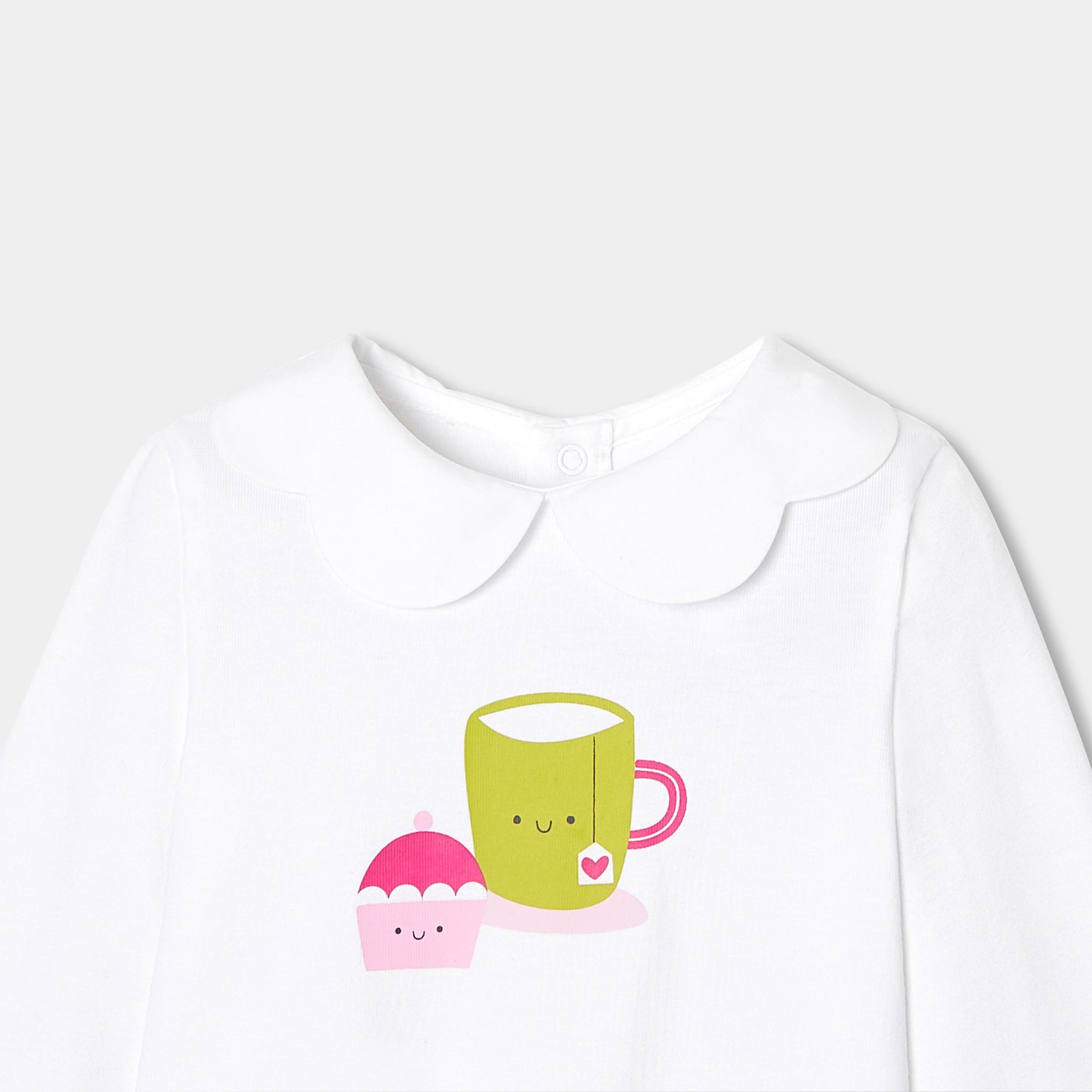 プリント入り長袖Tシャツ