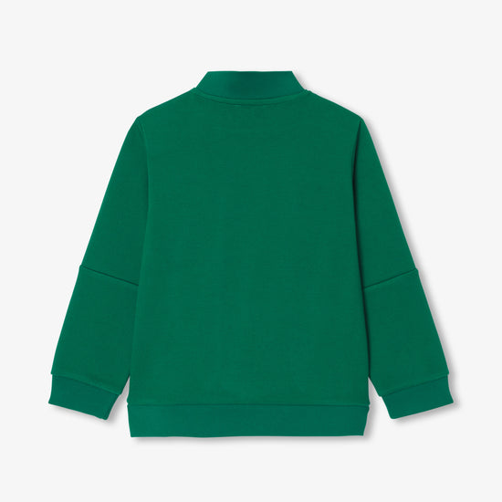 ロゴ入りジップアップスウェット