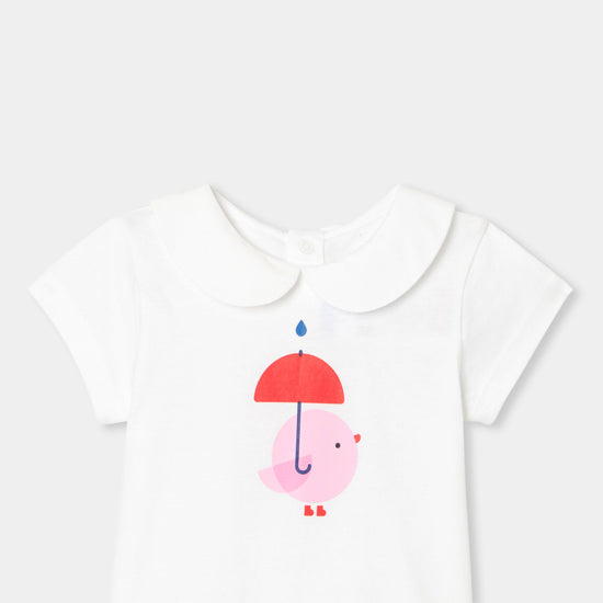 プリント入り半袖Tシャツ