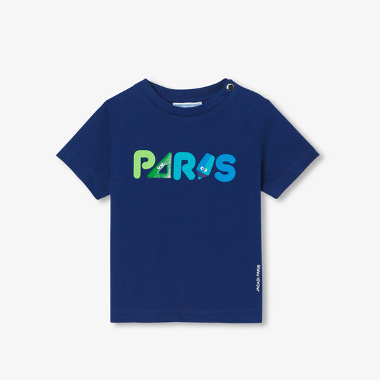 文字デザイン入り半袖Tシャツ