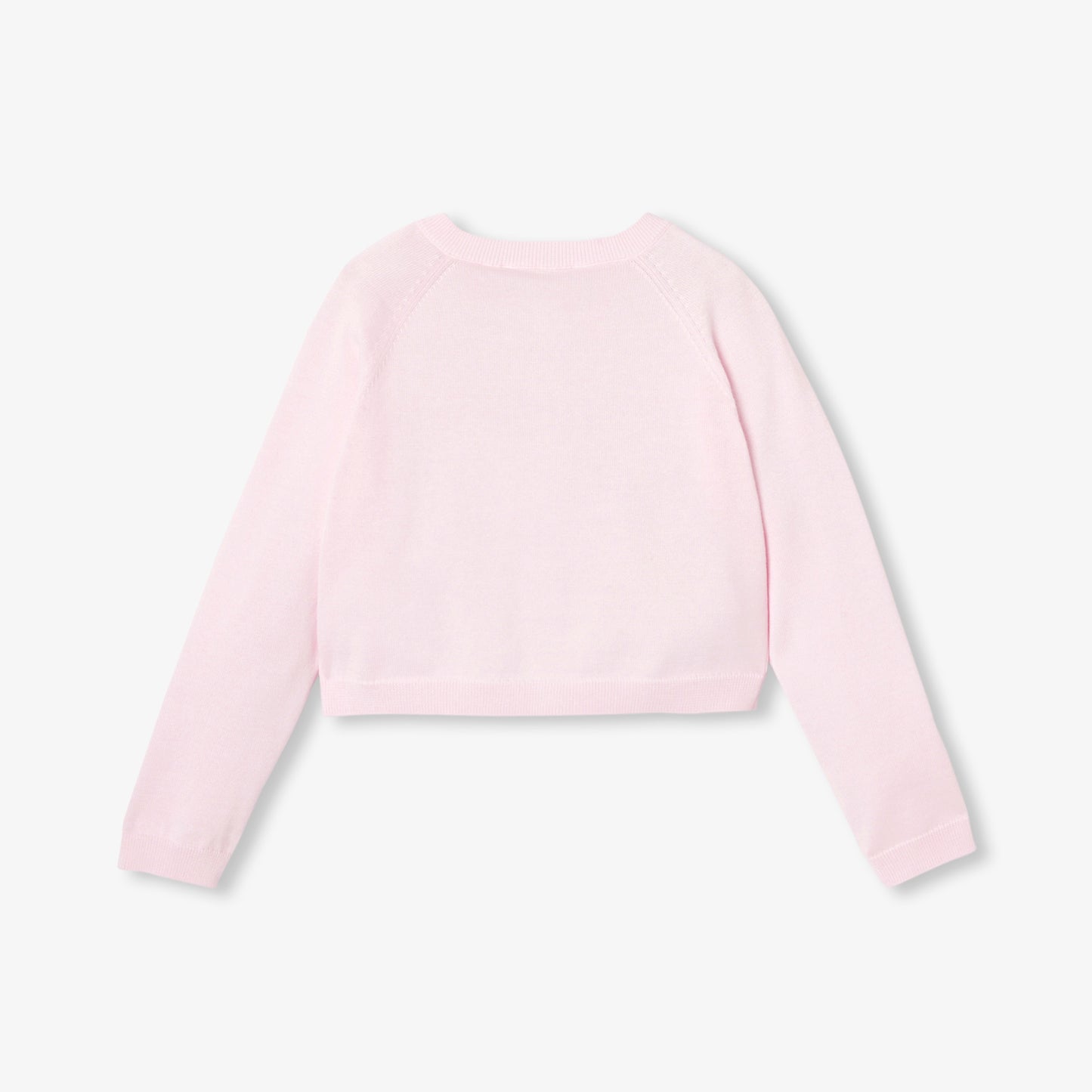 透かし模様入りショート丈カーディガン