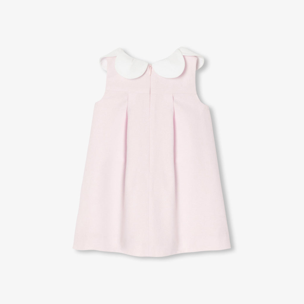 jacadi ダブルペタルカラー ノースリーブワンピース 2024ss jacadi ダブルペタルカラー ノースリーブワンピース 2024ss