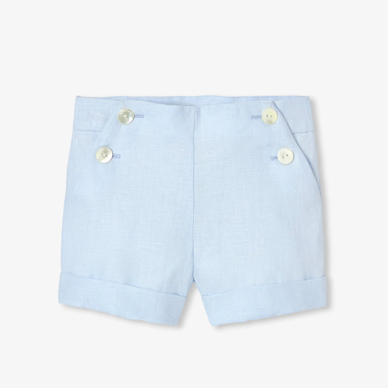 ダブルボタン付きショートパンツ