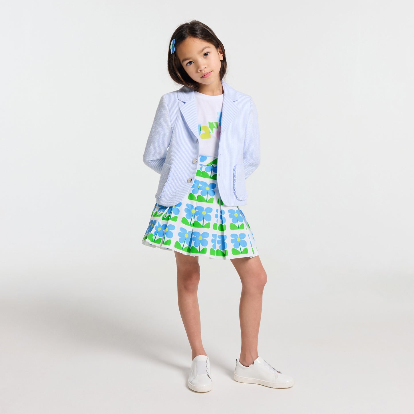 JACADI(ジャカディ) 上品な白いプリーツスカート 8-12歳 ワンピース・スカート | Jacadi Paris＜ジャカディ＞日本公式