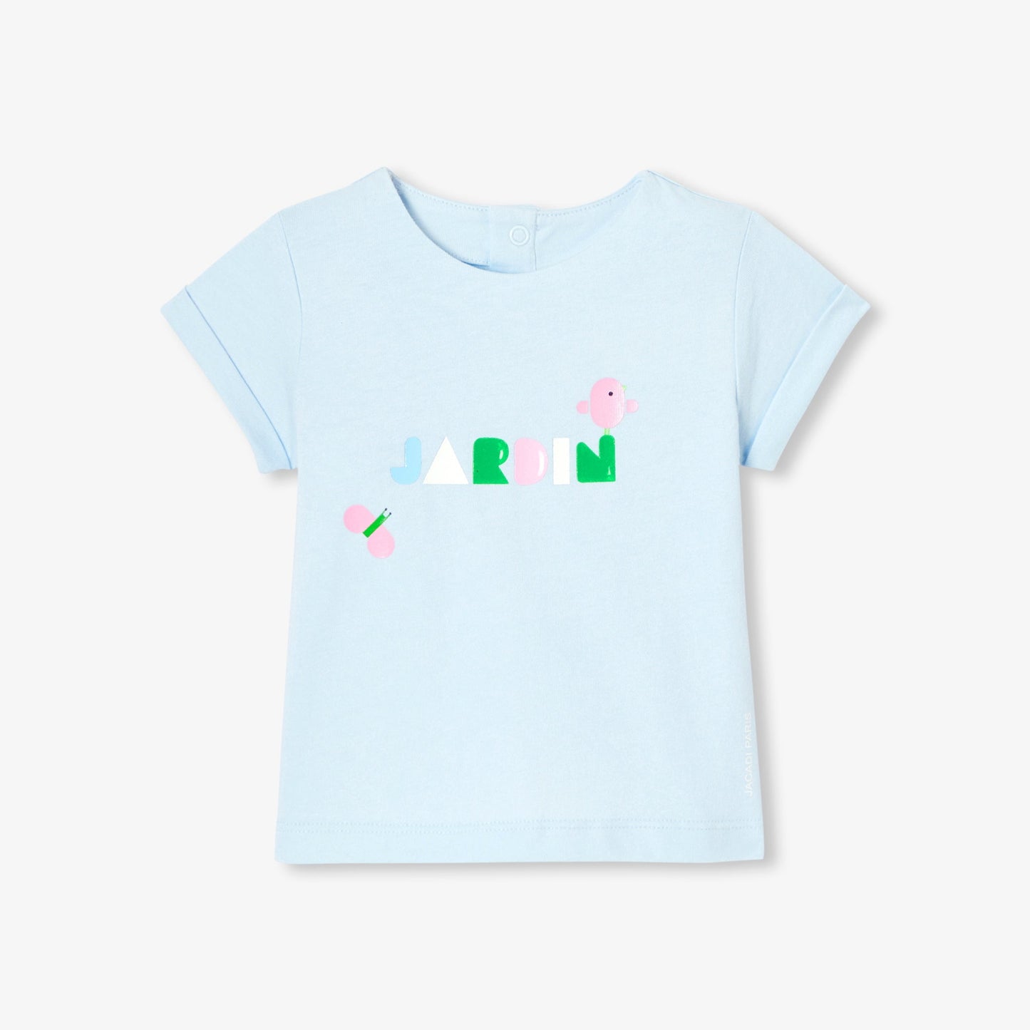 ロールアップデザイン半袖Tシャツ