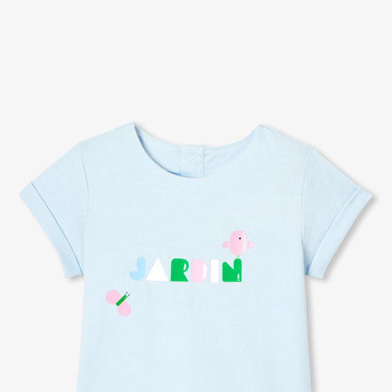 ロールアップデザイン半袖Tシャツ