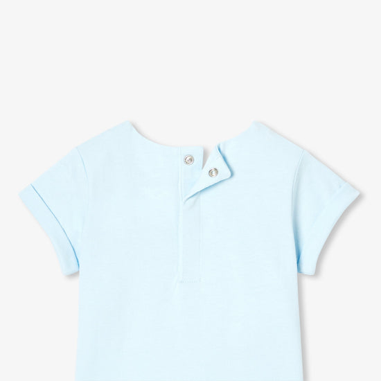 ロールアップデザイン半袖Tシャツ