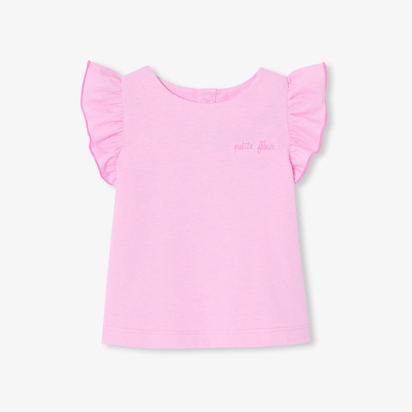 フリル袖付きTシャツ