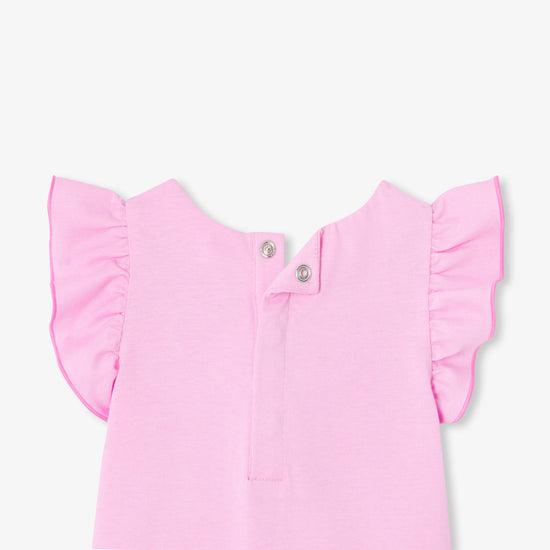 フリル袖付きTシャツ