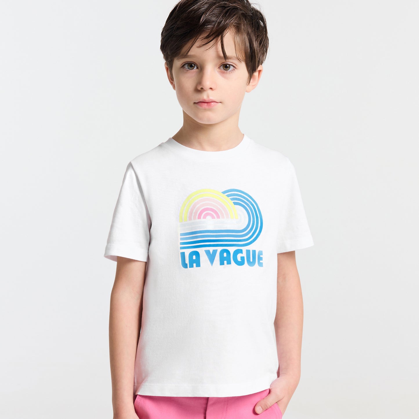 フロッキー加工半袖Tシャツ