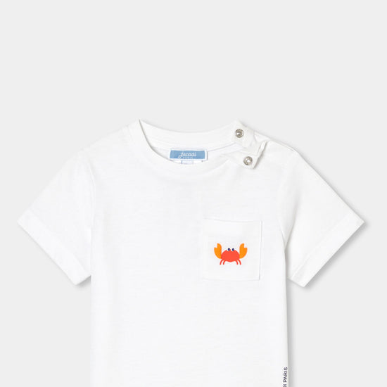 パッチポケット付き半袖Tシャツ