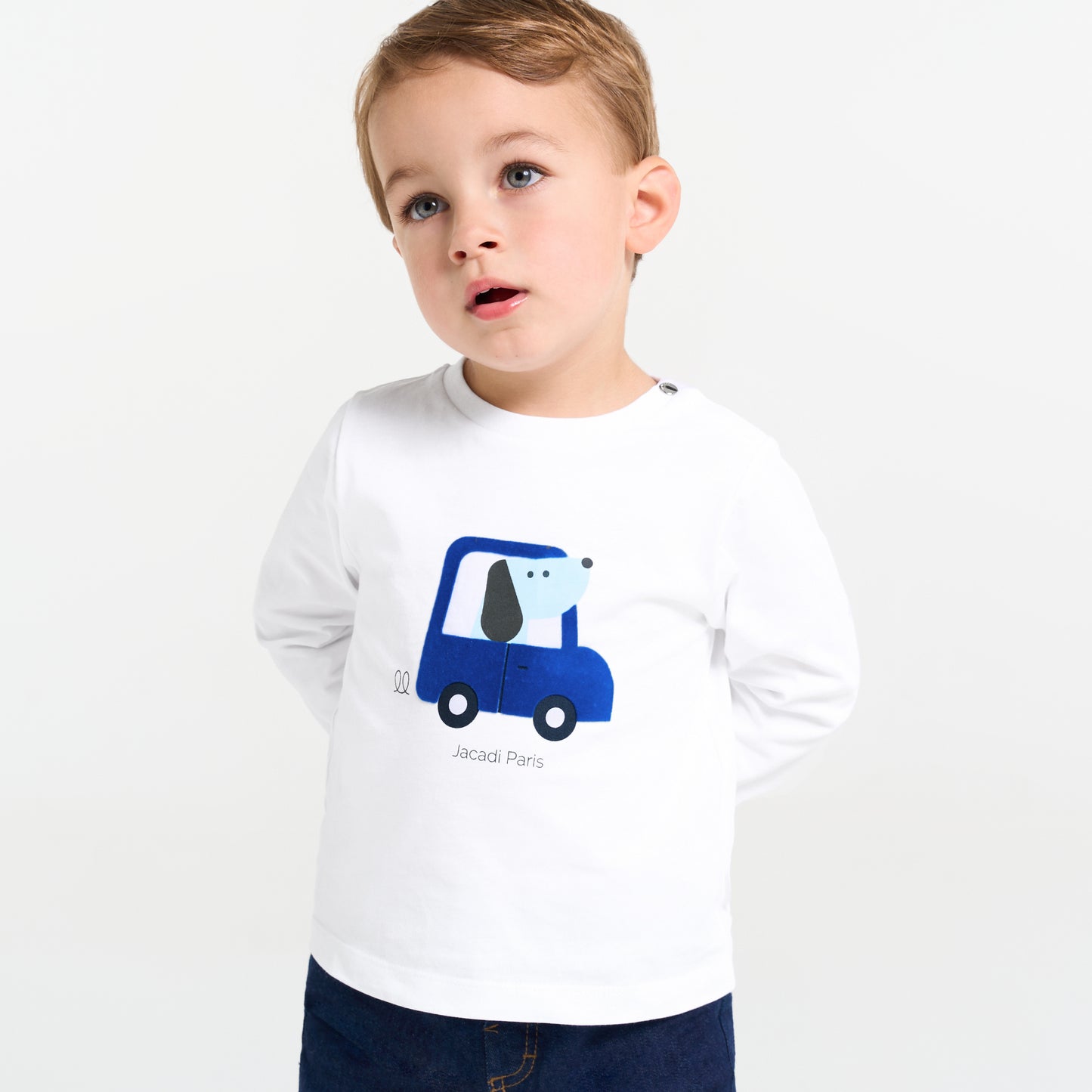 モチーフ入り長袖Tシャツ