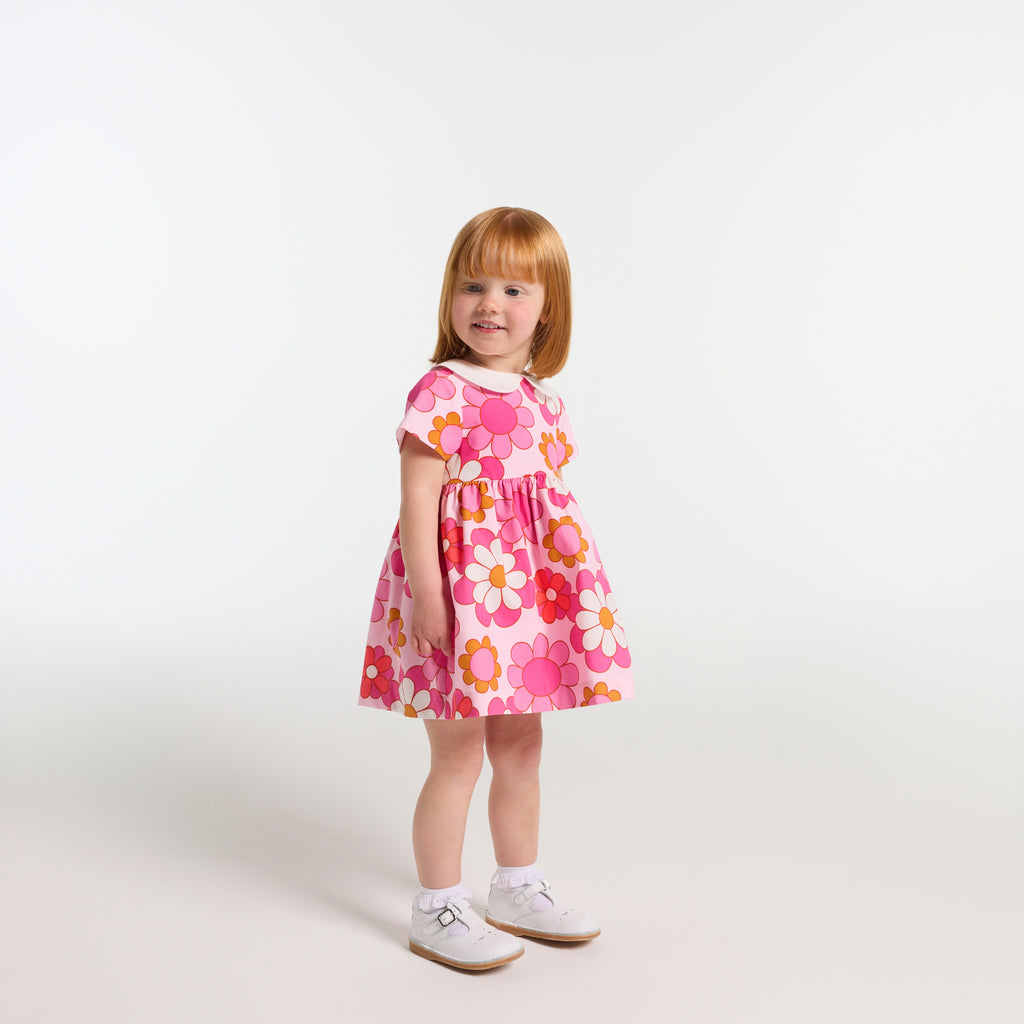 jacadi ピーターパンカラー ドット ワンピース ピーターパンカラー半袖ワンピース | | Jacadi Paris