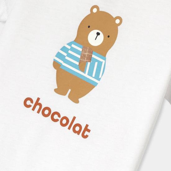 テディベアプリントTシャツ