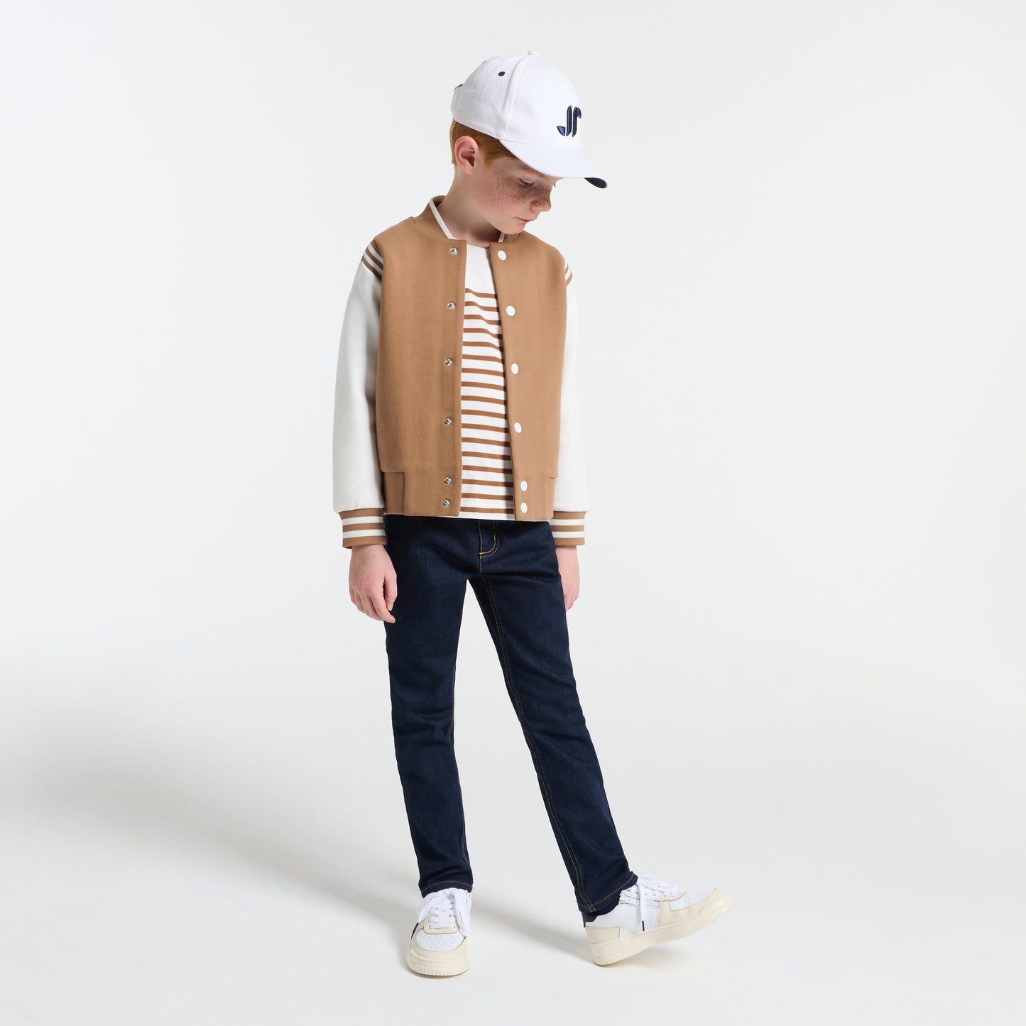 刺しゅうバッジ付きテディジャケット