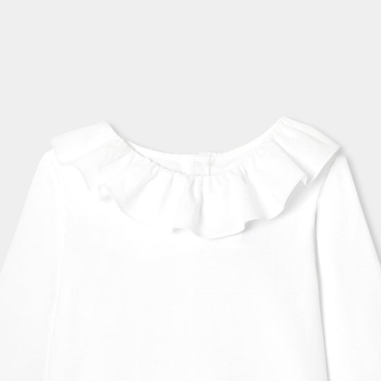 フリル袖付き長袖Tシャツ