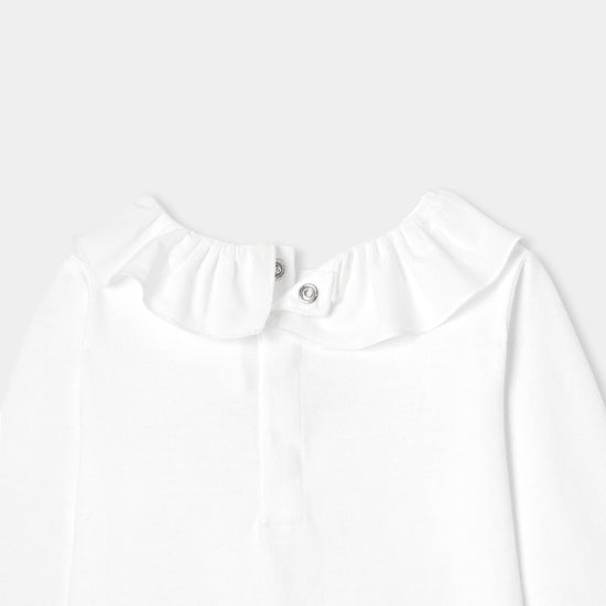フリル袖付き長袖Tシャツ