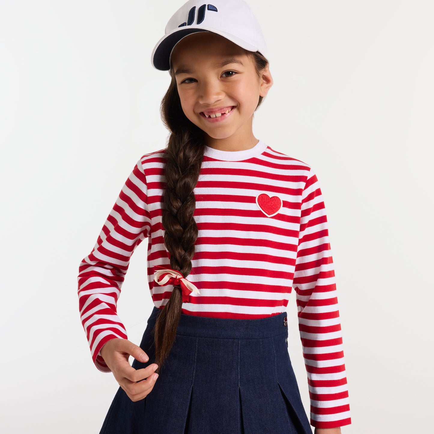 AW24 新品　Jacadi フリル付きニットワンピース　ピンク　4A 新品】jacadi フリル付きニットワンピース ザクロピンク 10A