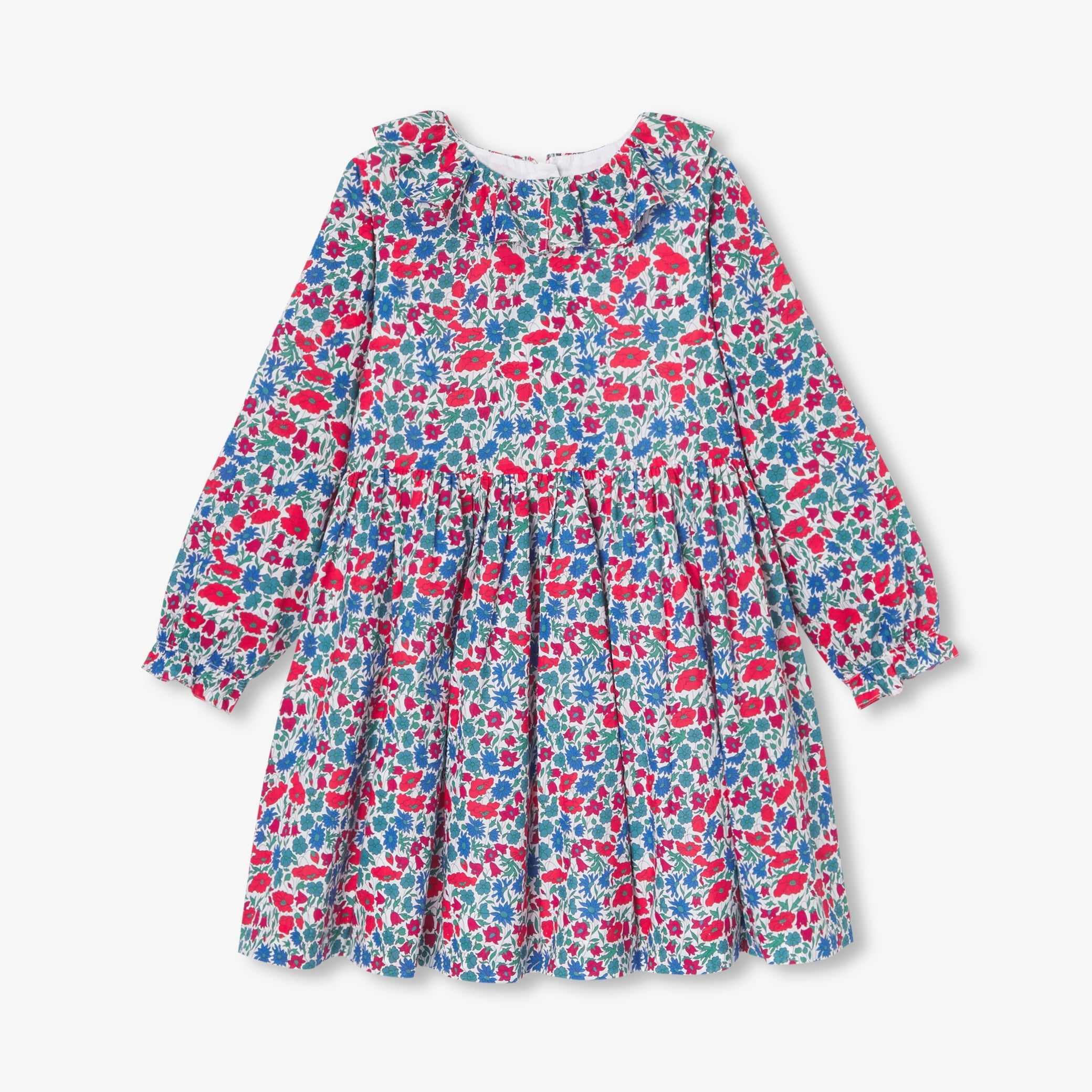 JACADI(ジャカディ) 18-36m 白襟リバティ柄ワンピース ワンピース・スカート | Jacadi Paris＜ジャカディ＞日本公式