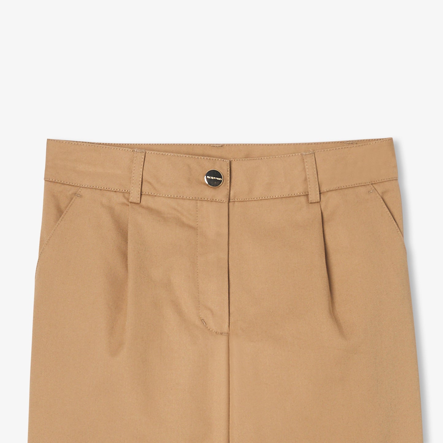 スカラップポケット付きワイドパンツ