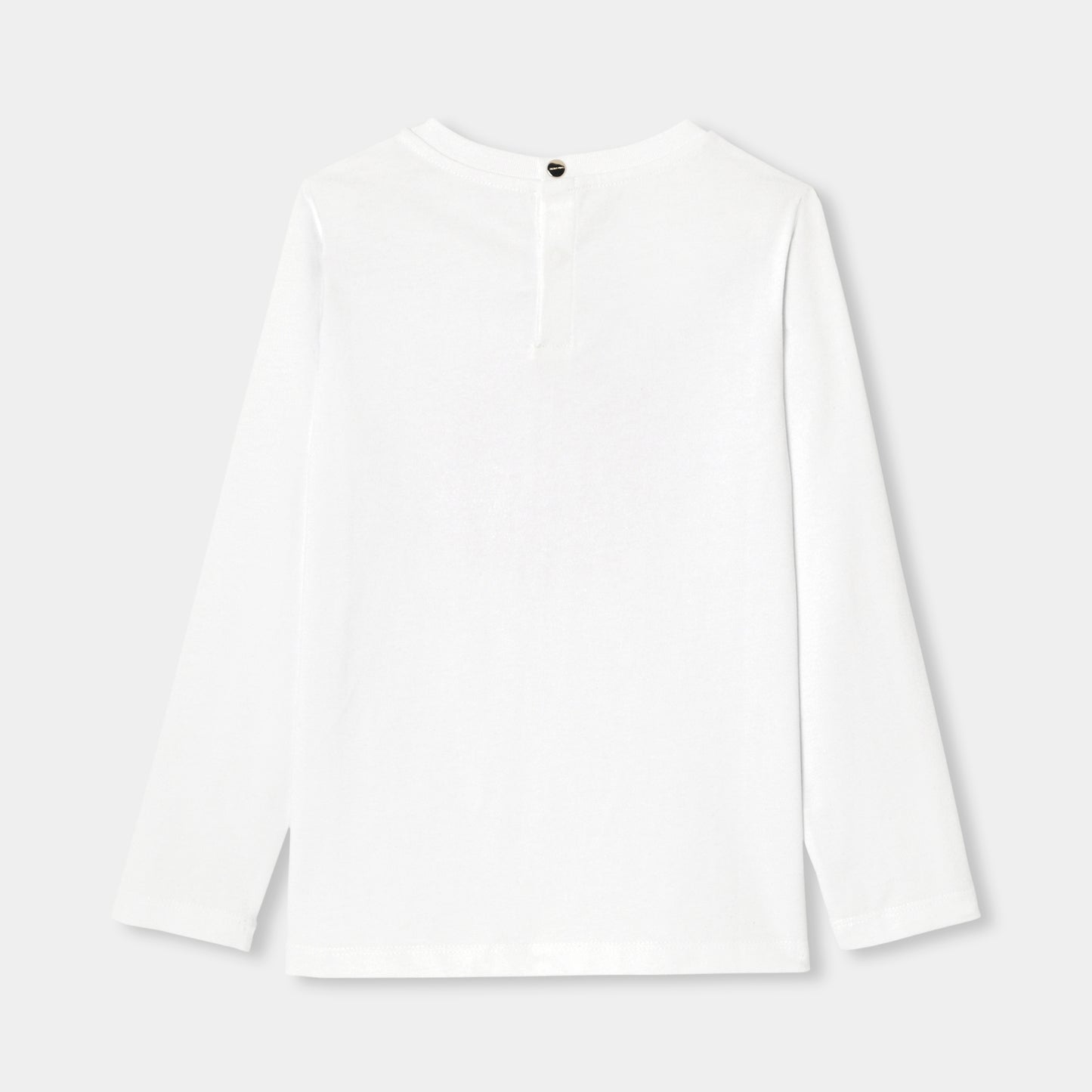 フラワーモチーフ長袖Tシャツ