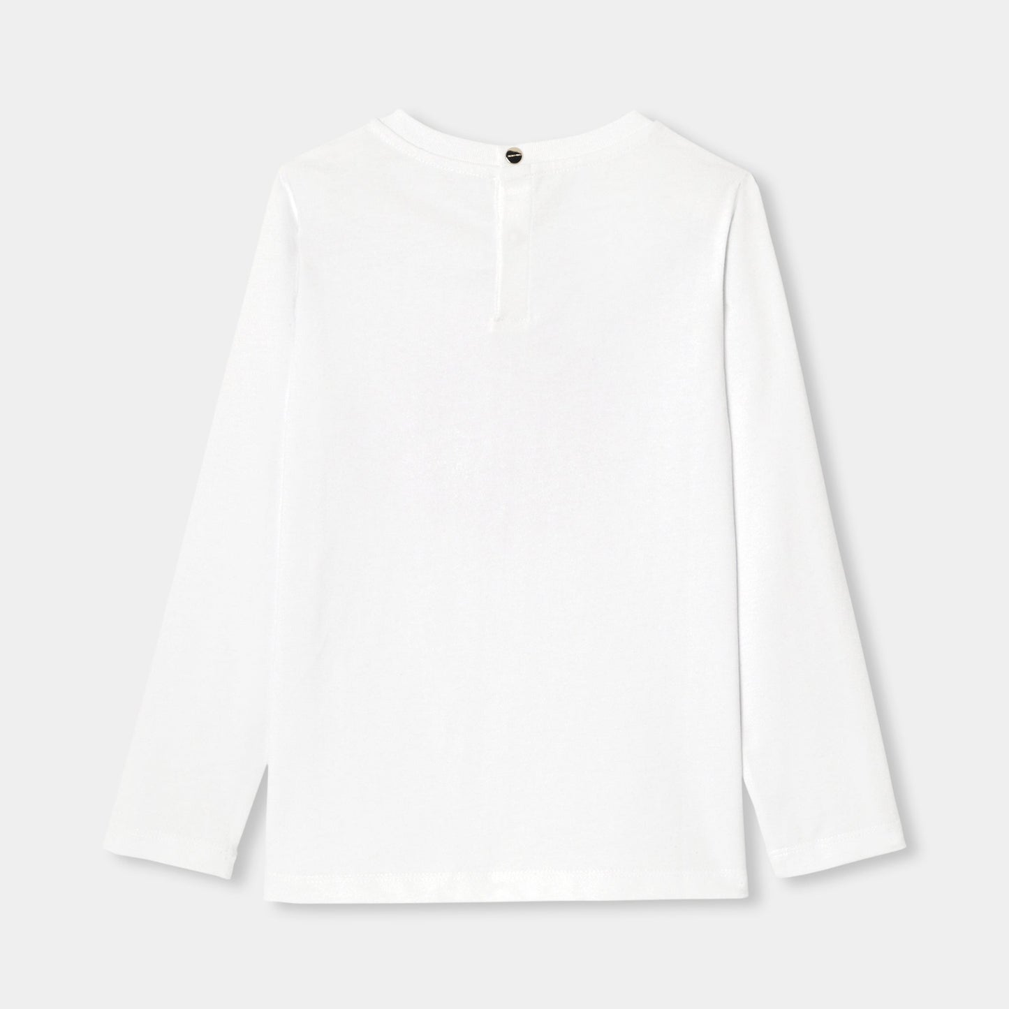 フラワーモチーフ長袖Tシャツ
