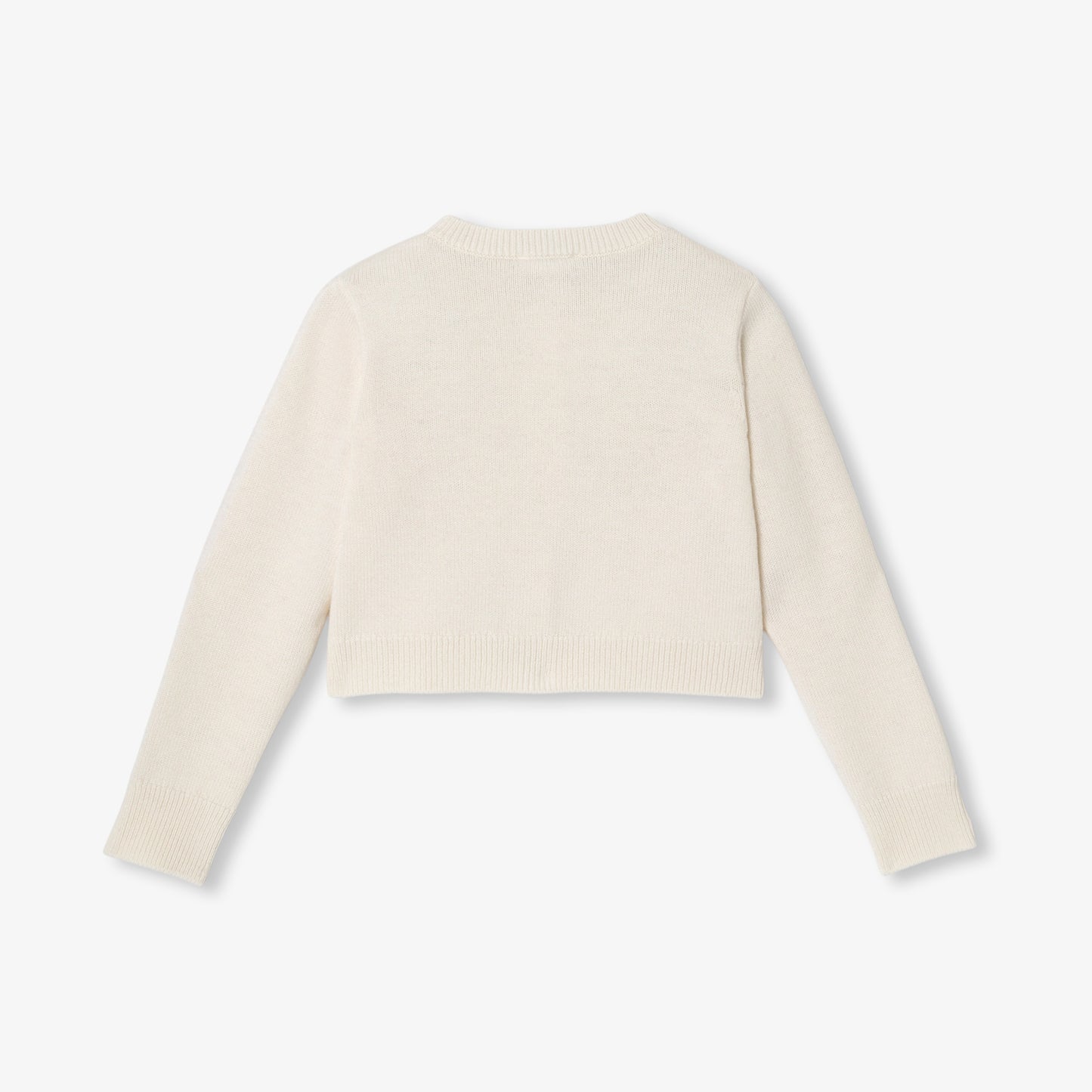 花型ボタン付きカーディガン